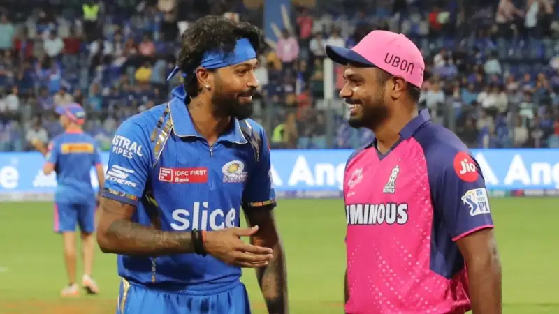 mumbai indians vs rajasthan royals timeline
